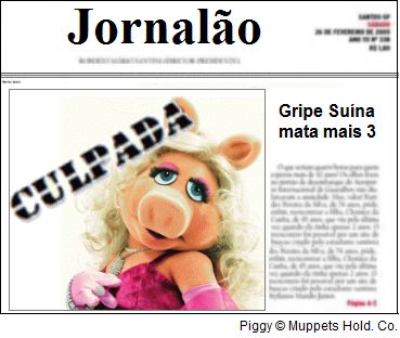 Para alguns jornais gripe "a" ainda é "suína"