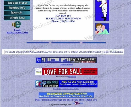 Um site nos anos 90